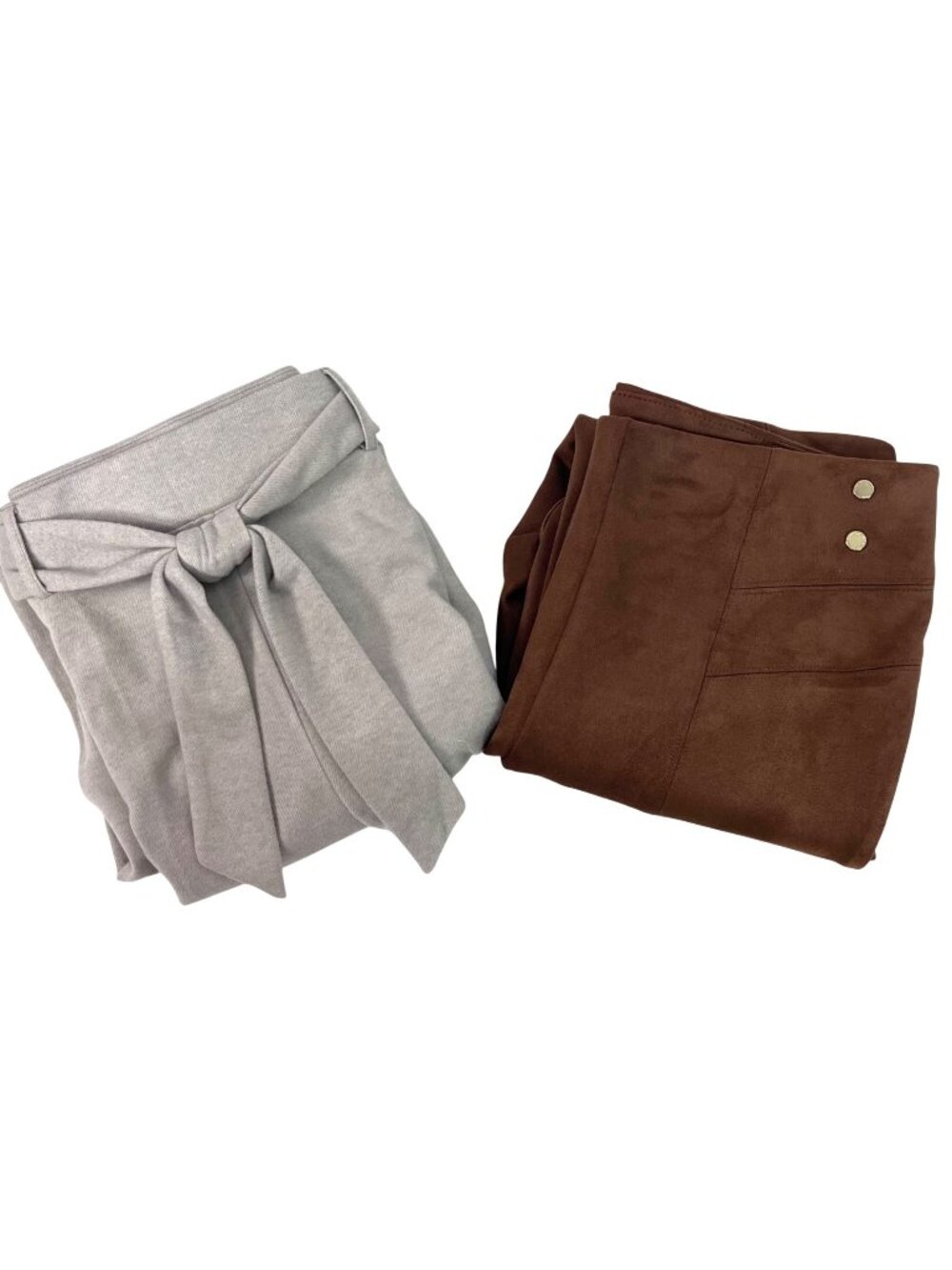 Career Work Pants Set Of 2 Size 10 Brown & Taupe Stylish Formal Chic Office
